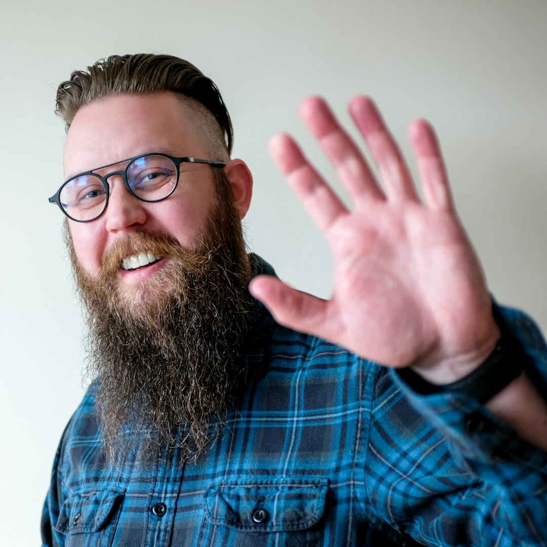 Finnish male streaming engineer studio portrait